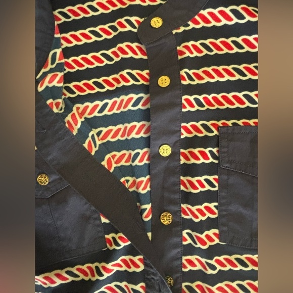 TORY BURCH Striped Mini Dress size: medium - Picture 10 of 11